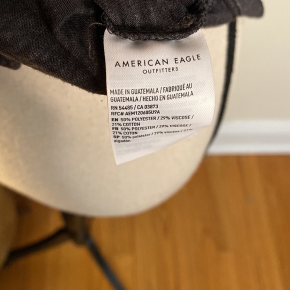 American Eagle Rolling Stones Gray Paper Thin Short Sleeve T-Shirt Size Small - Picture 6 of 7